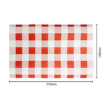 Fiesta Compostable Red Gingham Greaseproof Sheets 310x190mm (200 Pack)