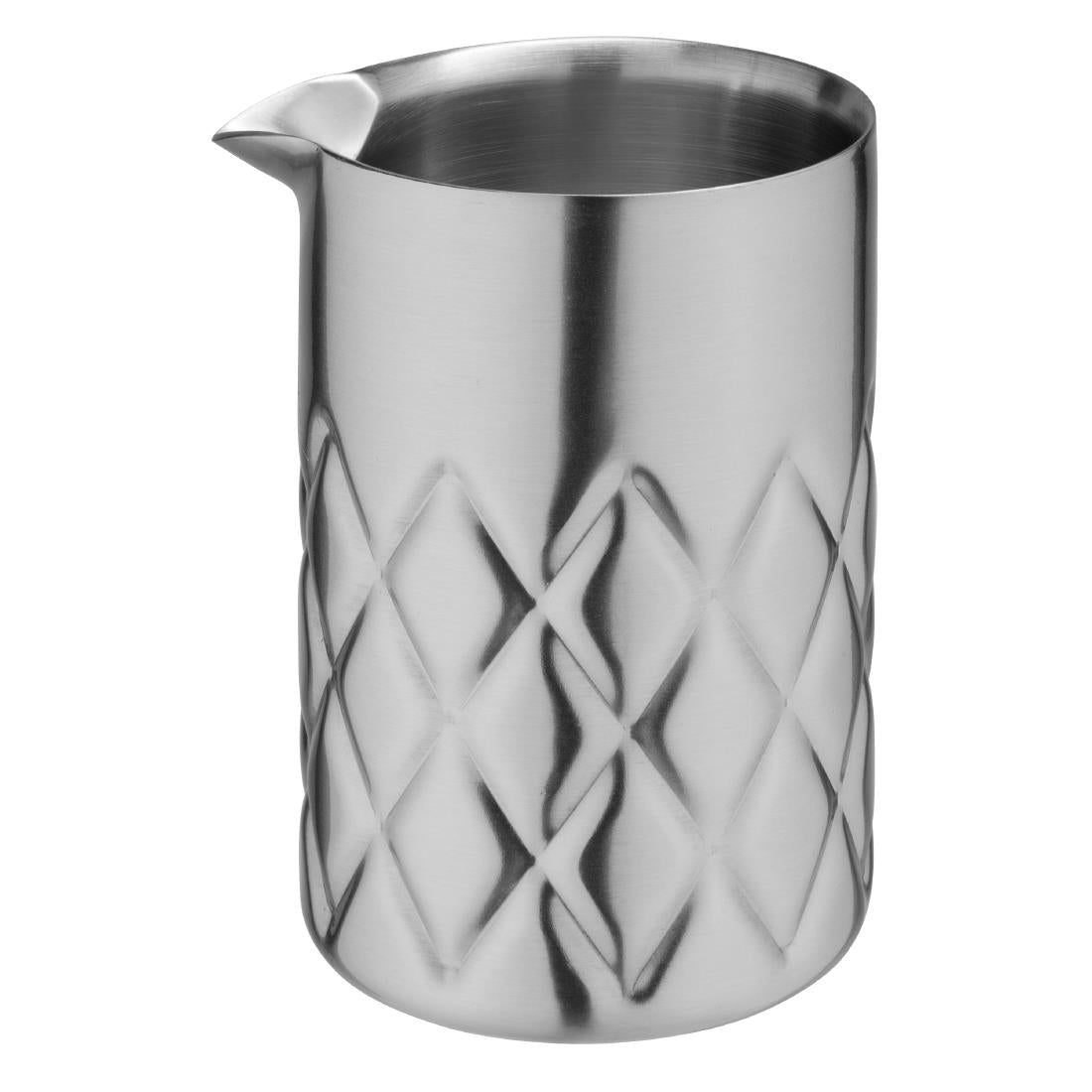 Olympia Double Wall Mixing Glass Stainless Steel 139x87mm
