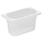 Nisbets Essentials Polypropylene 1/9 Gastronorm Container 100mm