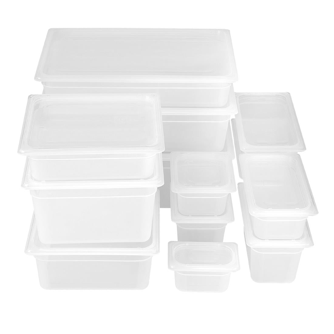 Nisbets Essentials Polypropylene 1/9 Gastronorm Container 100mm