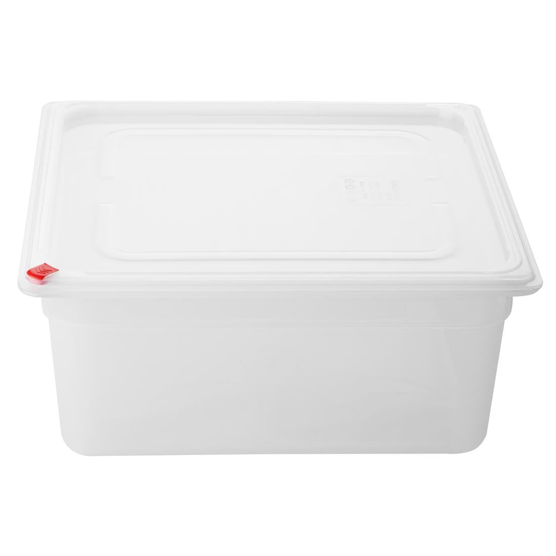 Hygiplas Click PP GN Container 2/3 with Lid & 7 Colour Clips 150mm 12Ltr (4 Pack)