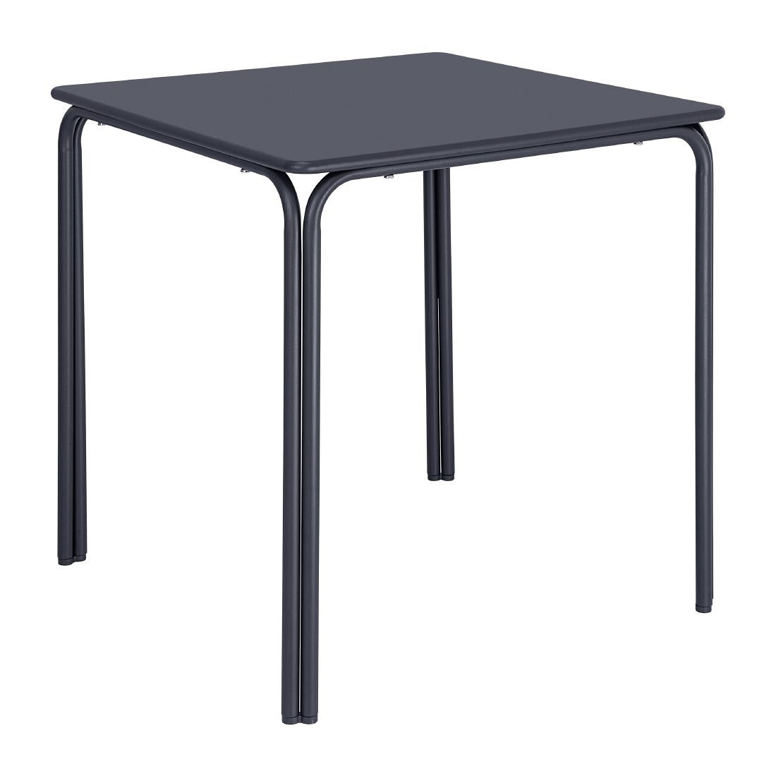 Bolero Adeline Steel Square Table Slate Blue 700x700mm