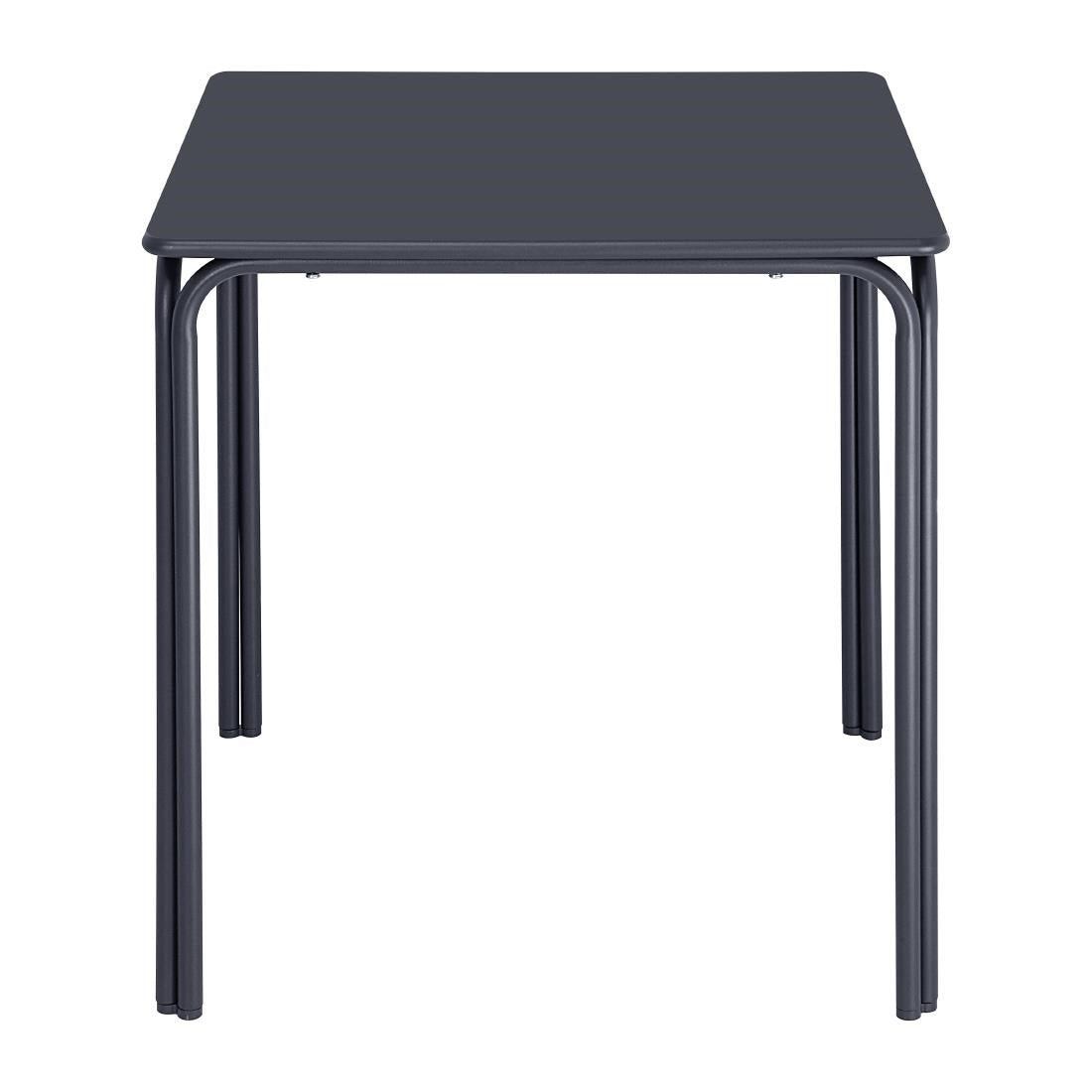 Bolero Adeline Steel Square Table Slate Blue 700x700mm