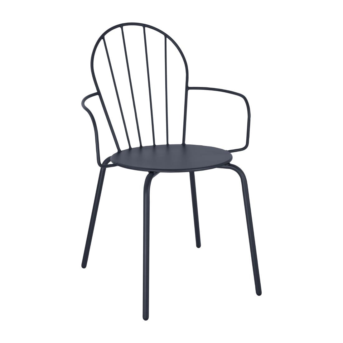 Bolero Adeline Armchairs Slate Blue (4 Pack)