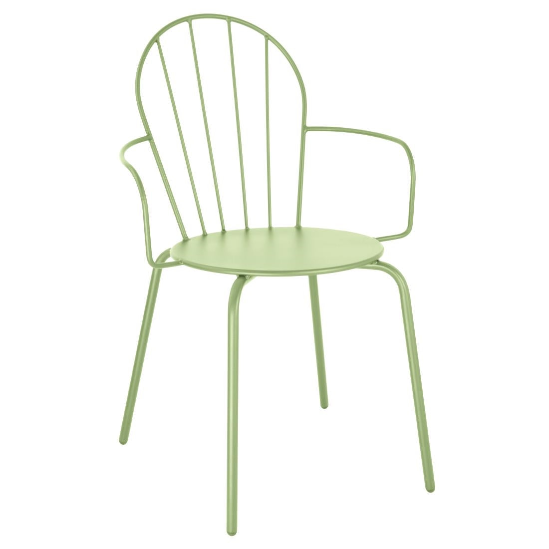 Bolero Adeline Armchairs Light Green (4 Pack)
