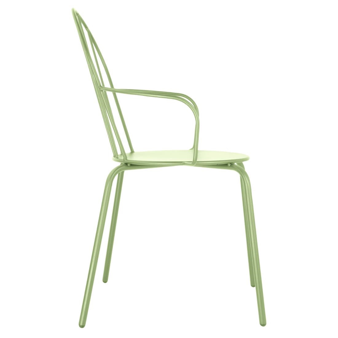 Bolero Adeline Armchairs Light Green (4 Pack)