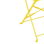 Bolero Perth Pavement Style Folding Chairs Mellow Yellow (2 Pack)