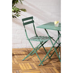 Bolero Perth Pavement Style Square Table Forest Green 600x600mm