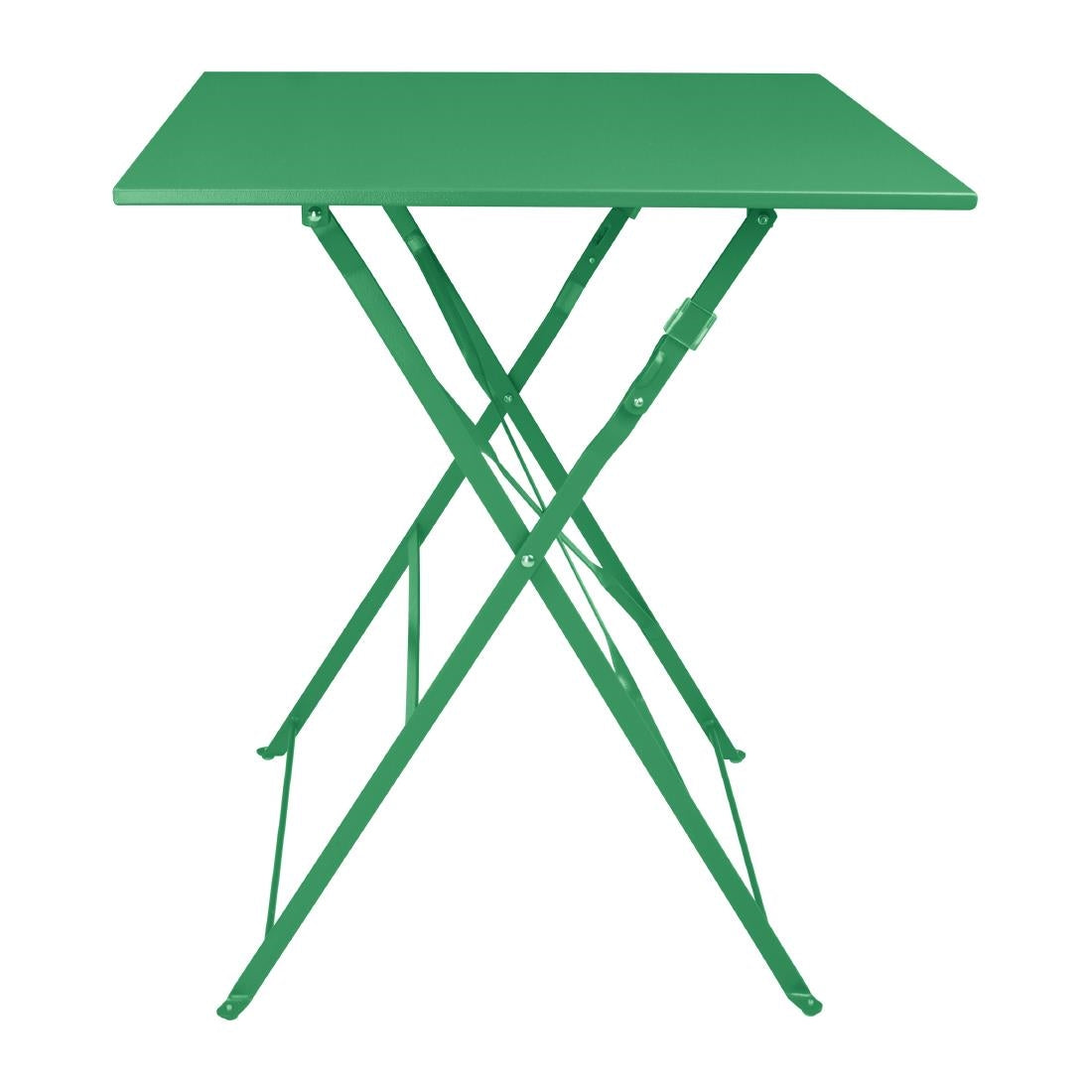 Bolero Perth Pavement Style Square Table Forest Green 600x600mm