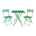 Bolero Perth Pavement Style Square Table Forest Green 600x600mm