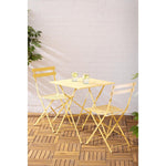 Bolero Perth Pavement Style Square Table Mellow Yellow 600x600mm