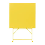 Bolero Perth Pavement Style Square Table Mellow Yellow 600x600mm