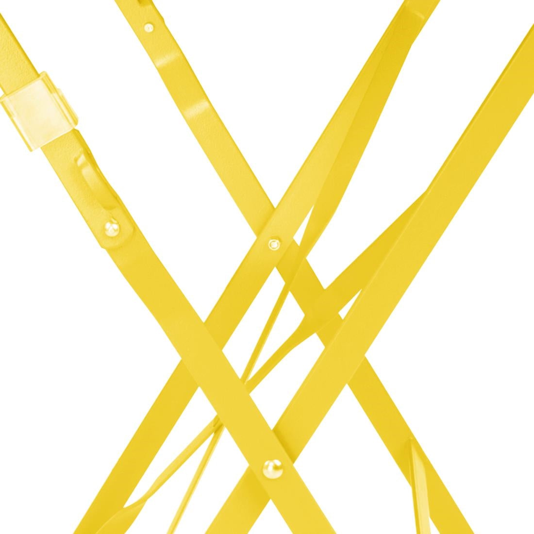 Bolero Perth Pavement Style Square Table Mellow Yellow 600x600mm