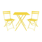 Bolero Perth Pavement Style Square Table Mellow Yellow 600x600mm
