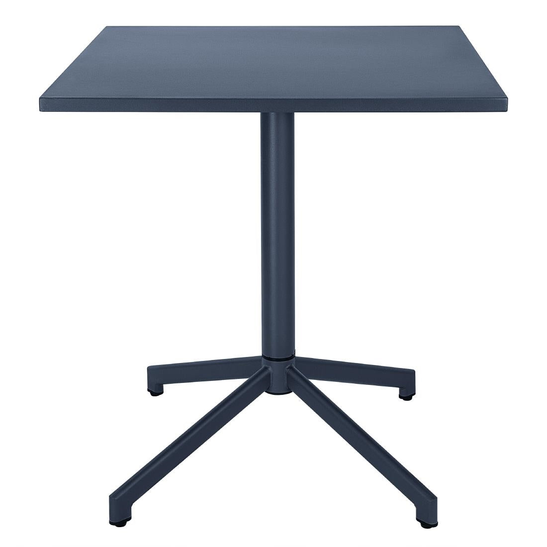 Bolero Porto Folding Table Slate Blue 700x700mm