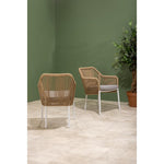 Bolero Bay PE Twist Rattan Outdoor Armchairs Honey (2 Pack)