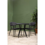 Bolero Santiago Outdoor Armchairs Black (4 Pack)