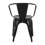 Bolero Bistro Curve Armchairs Black (4 Pack)