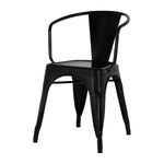 Bolero Bistro Curve Armchairs Black (4 Pack)