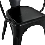 Bolero Bistro Curve Armchairs Black (4 Pack)