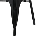Bolero Bistro Curve Armchairs Black (4 Pack)