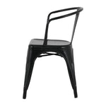 Bolero Bistro Curve Armchairs Black (4 Pack)