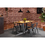 Bolero Bistro Curve Armchairs Gunmetal (4 Pack)