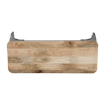Bolero Bistro Indoor Bench Mango Wood & Gunmetal Frame 1000mm (2 Pack)