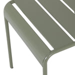 Bolero Amalfi Slatted Steel Side Chairs Olive Green (4 Pack)