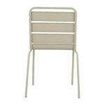 Bolero Amalfi Slatted Steel Side Chairs Taupe (4 Pack)