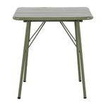Bolero Amalfi Square Slatted Folding Table Olive Green 700x700mm