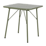 Bolero Amalfi Square Slatted Folding Table Olive Green 700x700mm