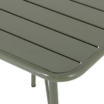 Bolero Amalfi Square Slatted Folding Table Olive Green 700x700mm