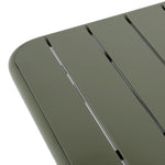 Bolero Amalfi Square Slatted Folding Table Olive Green 700x700mm