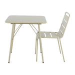 Bolero Amalfi Square Slatted Folding Table Taupe 700x700mm
