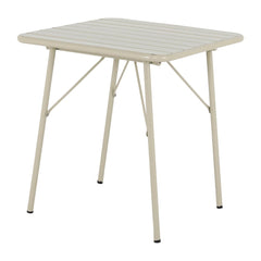 Bolero Amalfi Square Slatted Folding Table Taupe 700x700mm