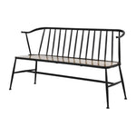 Bolero Alma Curved Back Slatted Bench