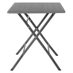Bolero Square Folding HDPE Table Wood Effect 620x620mm