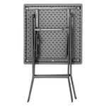 Bolero Square Folding HDPE Table Wood Effect 620x620mm