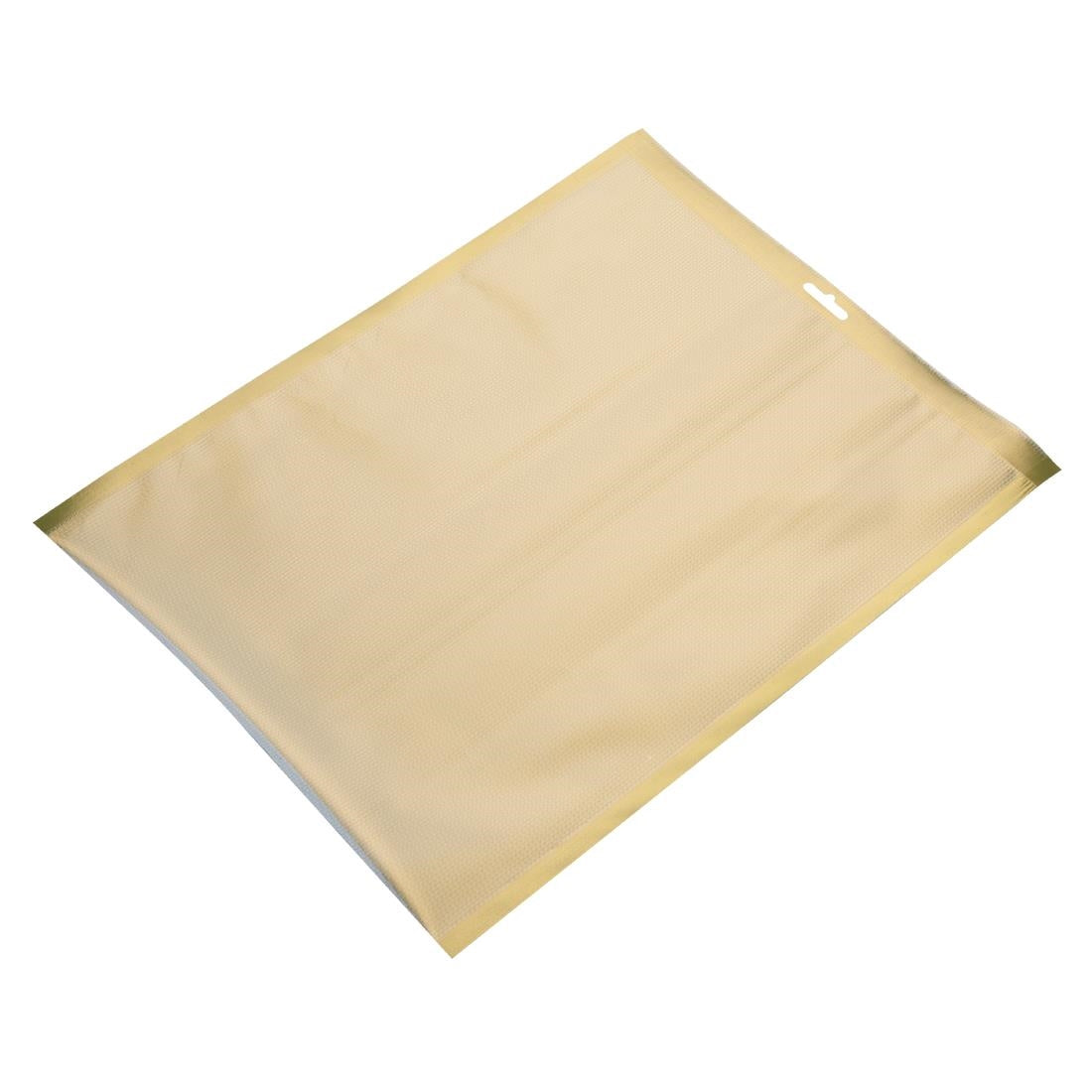 Vogue Gold Embossed Vacuum Pouches 300x400mm (100 Pack)
