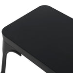 Bolero Bistro Metal Benches Black 1000mm (2 Pack)