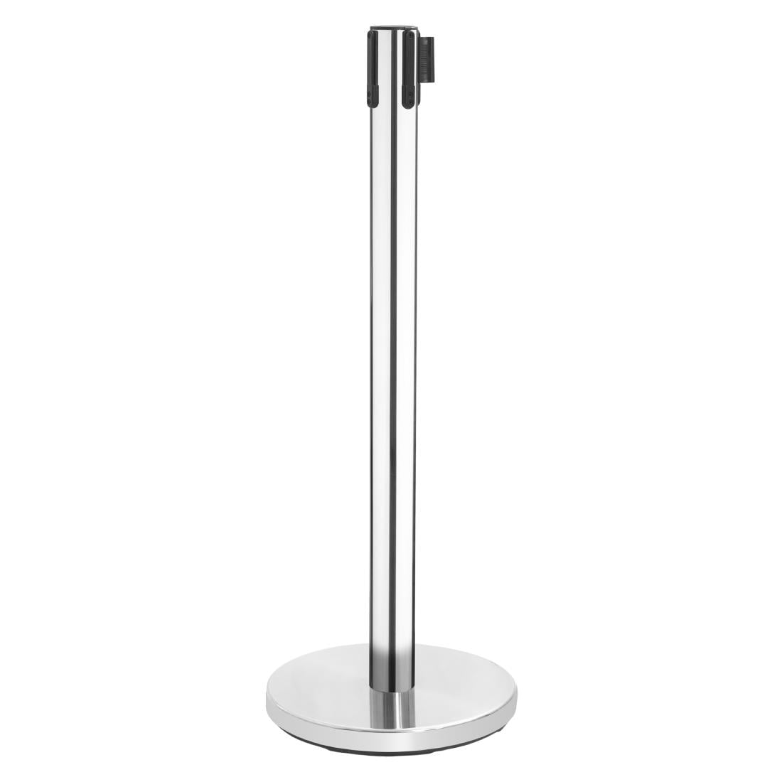 Bolero Polished Barriers with Black Strap 3m (2 Pack)