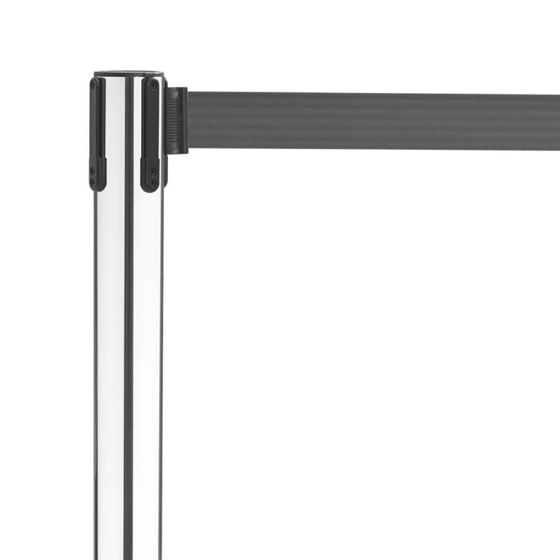 Bolero Polished Barriers with Black Strap 3m (2 Pack)
