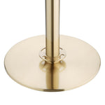 Bolero Flat Base Barrier Banner Posts Brushed Brass (2 Pack)