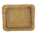 Olympia Polywicker Rectangular Display Basket Light Brown 360x300mm