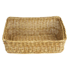 Olympia Polywicker Rectangular Display Basket Light Brown 525x385mm