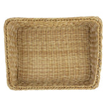 Olympia Polywicker Rectangular Display Basket Light Brown 525x385mm