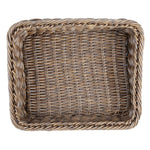 Olympia Polywicker Rectangular Display Basket Dark Brown 360x300mm