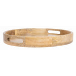 Olympia Mango Wood Round Deep Sided Tray 400mm