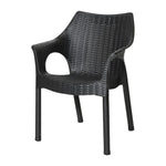 Bolero Elements Polypropylene Armchairs Black (4 Pack)
